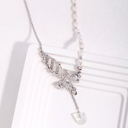 Butterfly Pearl Necklace